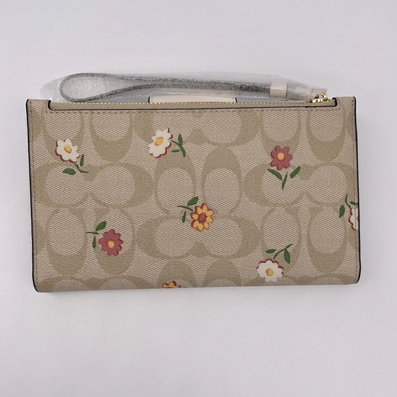 Coach Tech Wallet In Signature Canvas With Nostalgic Ditsy Print - Picture 3 of 15